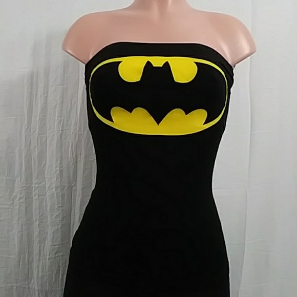 Batman Tops - Batman Tube Top Built in Bra Sexy New With Tags